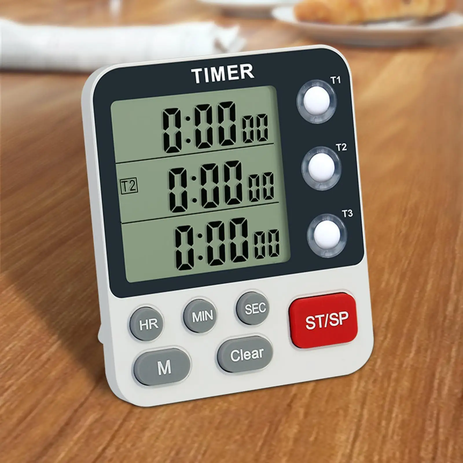 3 Channels Kitchen Timer 100 Hours Countdown Timer For Shower Study Stopwatch 3-Alarms Reminder Clock
3 Channels Kitchen Timer 100 Hours Countdown Timer For Shower Study Stopwatch 3-Alarms Reminder Clock