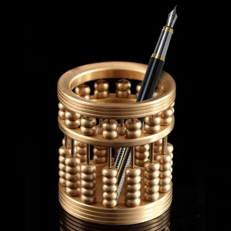 Department Store Copper Abacus Pencil Vase Decoration Pure Copper Abacus the Four Precious Articles for Writing Home Decorations
Department Store Copper Abacus Pencil Vase Decoration Pure Copper Abacus the Four Precious Articles for Writing Home Decorations