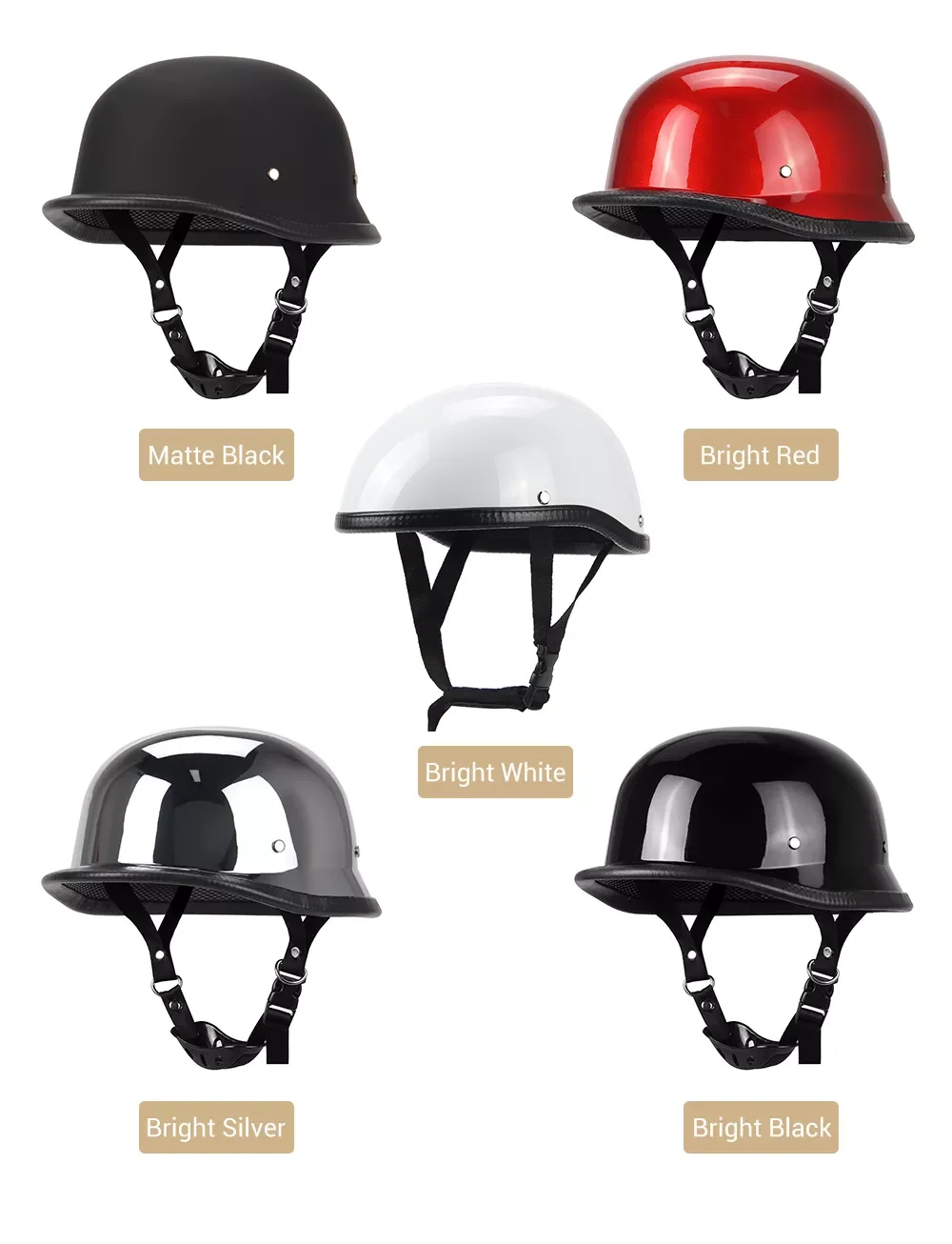 Motorcycle Helmet German Leather Vintage Casco Moto Motorcycle Open Face Retro Half Helmet Chopper Biker Pilot DOT Size S-XXL
Motorcycle Helmet German Leather Vintage Casco Moto Motorcycle Open Face Retro Half Helmet Chopper Biker Pilot DOT Size S-XXL