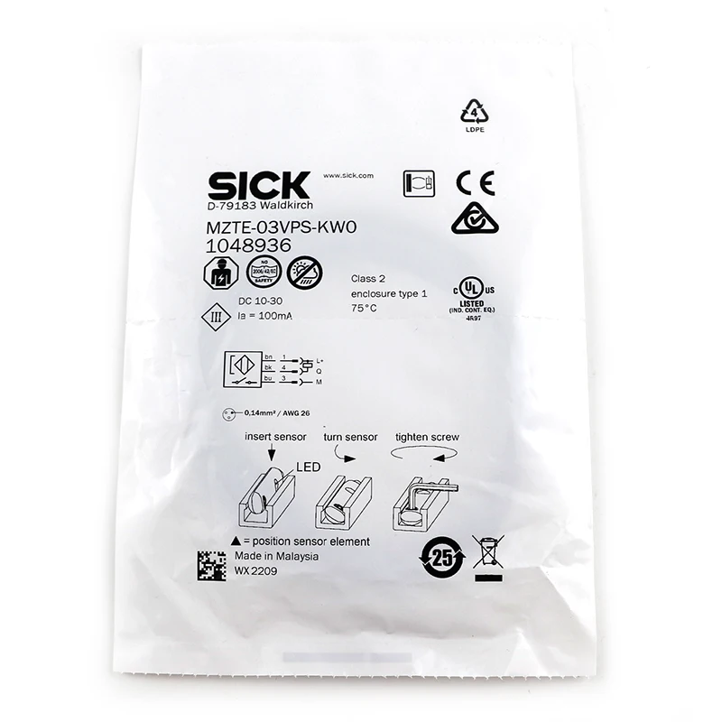 SICK MZTE-03VPS-KW0 magnetic switch sensor cylinder magnetic sensor switch T-slot with new original MZTE-03VPS-KW0
SICK MZTE-03VPS-KW0 magnetic switch sensor cylinder magnetic sensor switch T-slot with new original MZTE-03VPS-KW0