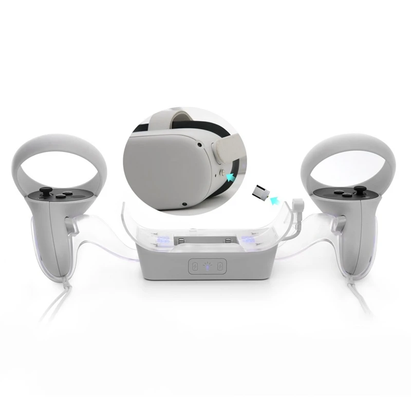 For Oculus Quest 2 Handle Charging Station Dock Holder USB Charger Stand For Quest 2 VR Headset Controller
For Oculus Quest 2 Handle Charging Station Dock Holder USB Charger Stand For Quest 2 VR Headset Controller