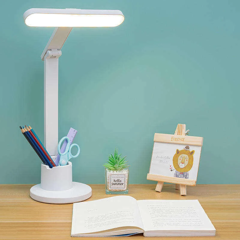 Desk Lamps for Home Office, White Desktop / Computer Study Lamps for Bedrooms, Rechargeable,Pen Holder, Reading Lamp
Desk Lamps for Home Office, White Desktop / Computer Study Lamps for Bedrooms, Rechargeable,Pen Holder, Reading Lamp