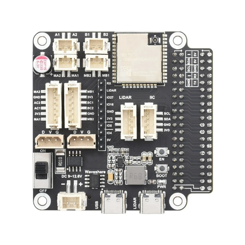 H7EC универсальная плата драйвера для роботов, основанная на ESP32, поддержка Wi-Fi, Bluetooth-совместима с Esp-now, беспроводная связь
H7EC универсальная плата драйвера для роботов, основанная на ESP32, поддержка Wi-Fi, Bluetooth-совместима с Esp-now, беспроводная связь