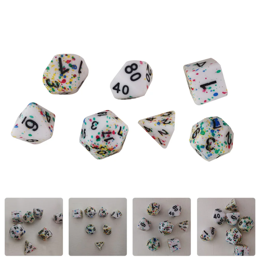7pcs Polyhedron Dices Acrylic Durable Creative Board Games Dices Polyhedron Dices
7pcs Polyhedron Dices Acrylic Durable Creative Board Games Dices Polyhedron Dices