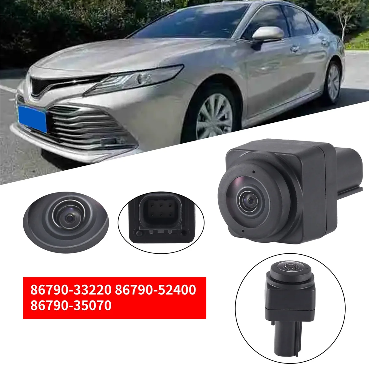 Car Front Surround View Camera 86790-33220 86790-52400 86790-35070 for Toyota Camry Aqua 4Runner Grille Assist Camera
Car Front Surround View Camera 86790-33220 86790-52400 86790-35070 for Toyota Camry Aqua 4Runner Grille Assist Camera