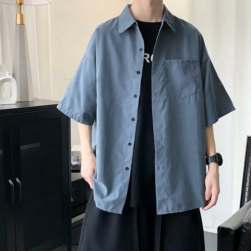 New Three-quarter Sleeve Shirt Men's Korean Version Trend Short-sleeved Shirt Fashion Slim Men's Business Shirt Korean Clothes
New Three-quarter Sleeve Shirt Men's Korean Version Trend Short-sleeved Shirt Fashion Slim Men's Business Shirt Korean Clothes