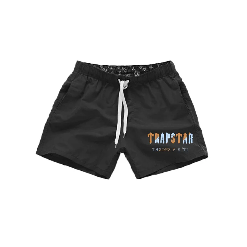 

Summer TRAPSTAR Men's Swimwear Shorts New Man Swimsuit Beachwear Sexy Swim Trunks Low Waist Breathable Beach Wear Surf S-3XL