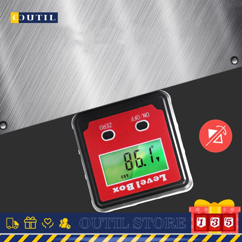 Precision Electronic Digital Display LCD Inclinometer Spirit Level Protractor Angle Gauge Meter Bevel Level Magnetic Base
Precision Electronic Digital Display LCD Inclinometer Spirit Level Protractor Angle Gauge Meter Bevel Level Magnetic Base