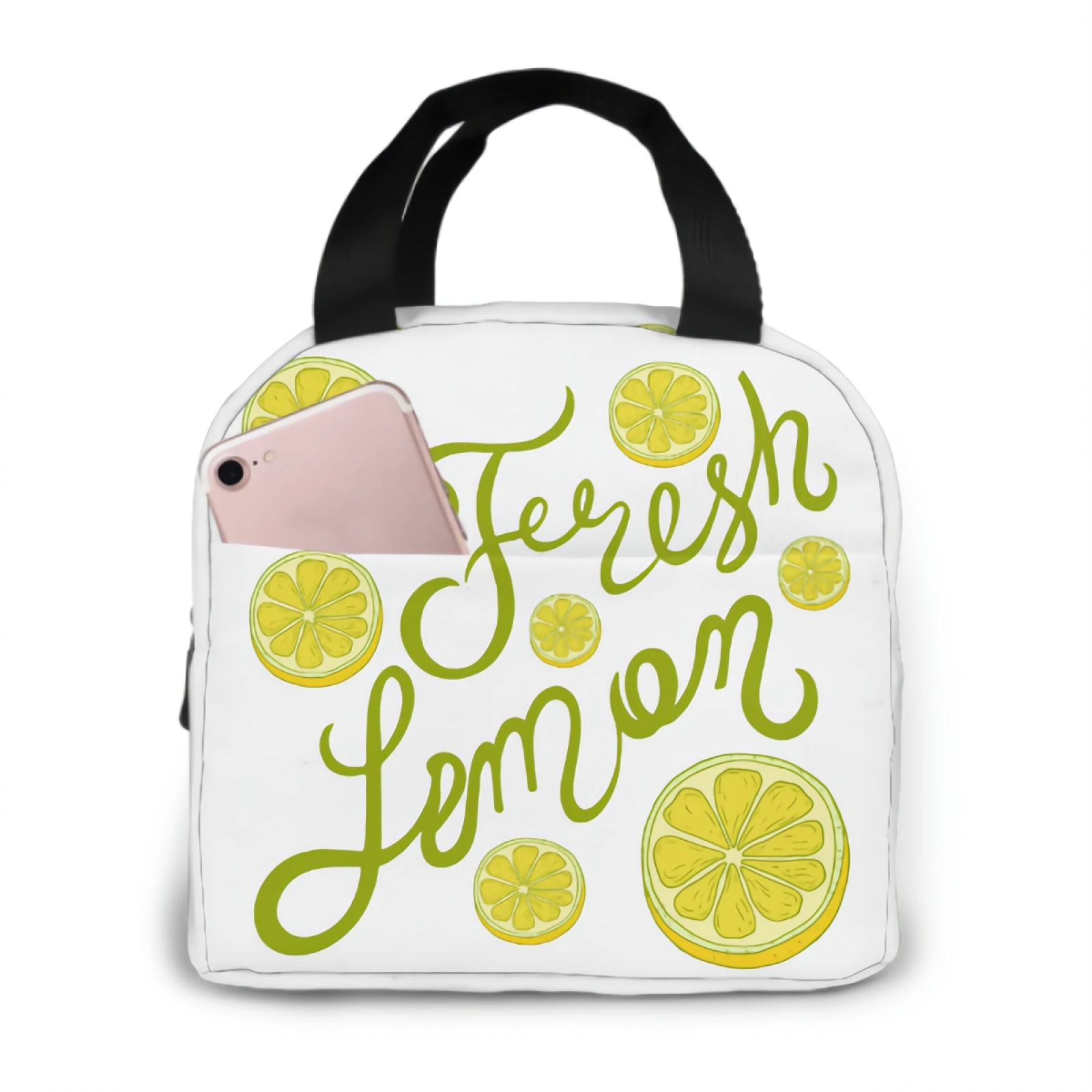 Yellow Lemons On By Hand Insulated Lunch Bag Adult Tote Bag Reusable Lunch Box Container For Women Men School Office Work
Yellow Lemons On By Hand Insulated Lunch Bag Adult Tote Bag Reusable Lunch Box Container For Women Men School Office Work