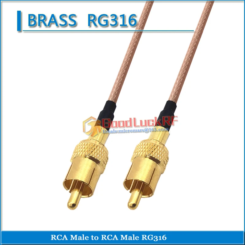 Перемычка RCA «папа» на RCA «папа» RG316
Перемычка RCA «папа» на RCA «папа» RG316