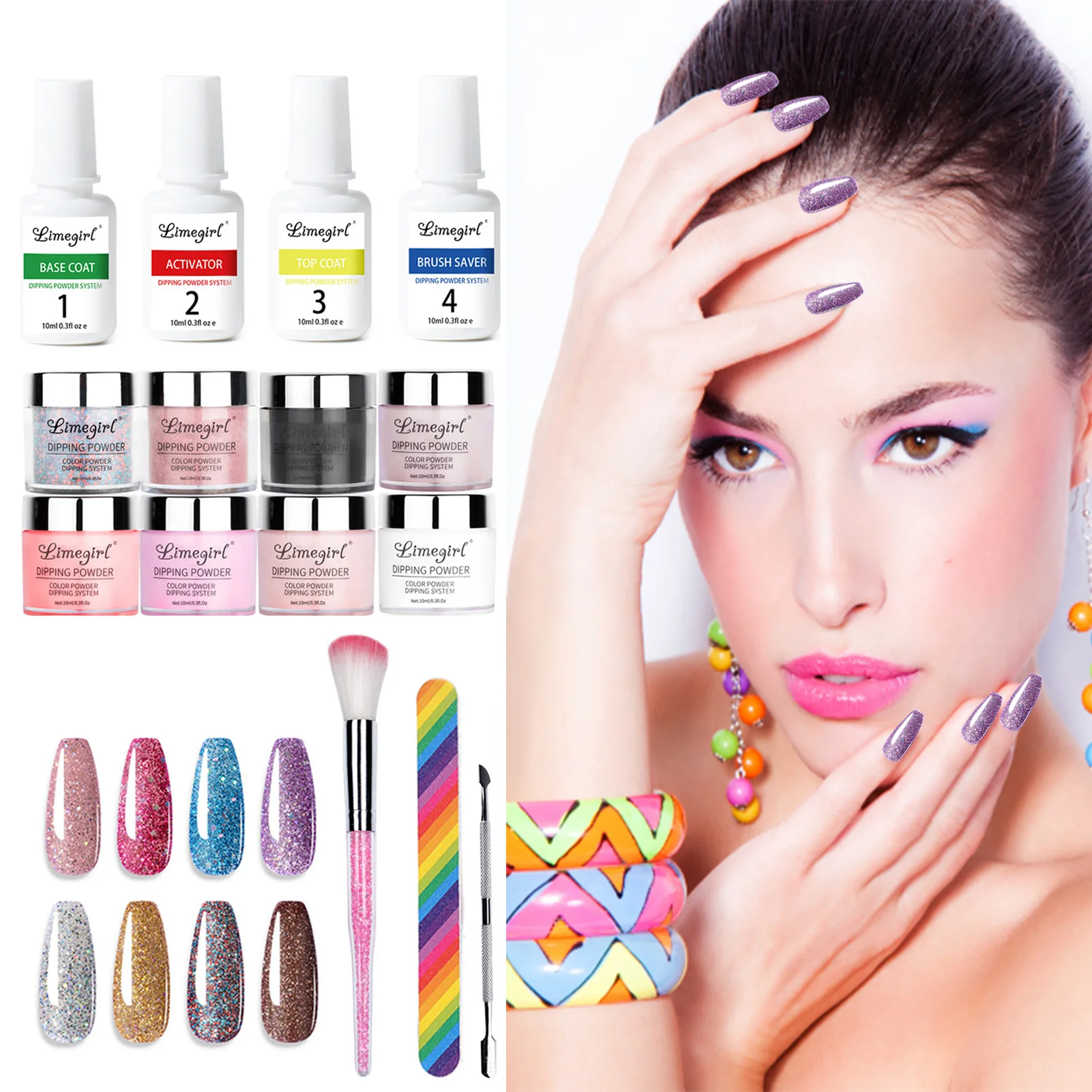 Nail Powder Starter Set 8 Colors Dip Powder With Manicure Tools 8 Colors Dipping Powder Set With Top Base Coat Activator For
Nail Powder Starter Set 8 Colors Dip Powder With Manicure Tools 8 Colors Dipping Powder Set With Top Base Coat Activator For