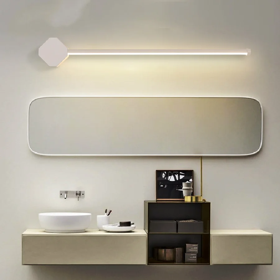 Modern Mirror Front Light Bathroom Light led White / Black Bathroom Dresser Toilet Mirror Cabinet Makeup Lamp Bedside Wall Lamp
Modern Mirror Front Light Bathroom Light led White / Black Bathroom Dresser Toilet Mirror Cabinet Makeup Lamp Bedside Wall Lamp