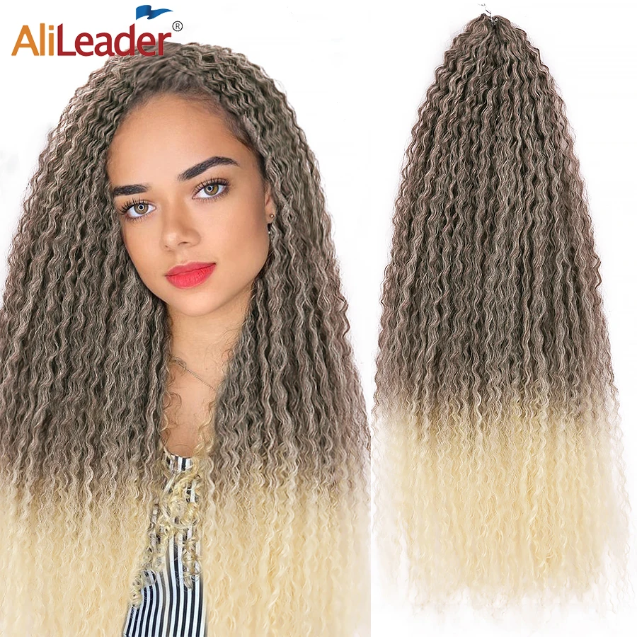 Alileader Ombre Ariel Curls Hair Deep Wave Twist Crochet Hair 28Inch Synthetic Water Wave Braiding Hair Extensions Marley Hair
Alileader Ombre Ariel Curls Hair Deep Wave Twist Crochet Hair 28Inch Synthetic Water Wave Braiding Hair Extensions Marley Hair