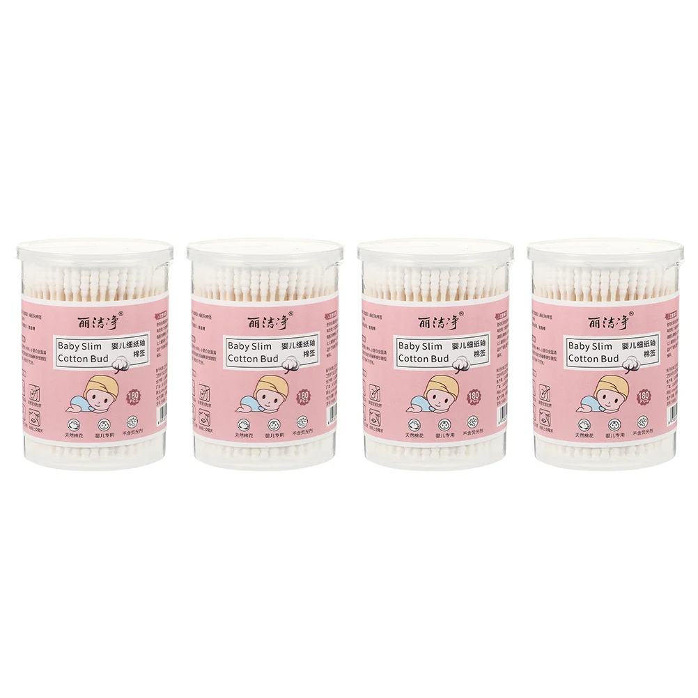 4 Boxes Baby Cotton Swabs Two-headed Convenient Screw Multifunction Cleaning Tool Absorbent Care Buds
4 Boxes Baby Cotton Swabs Two-headed Convenient Screw Multifunction Cleaning Tool Absorbent Care Buds