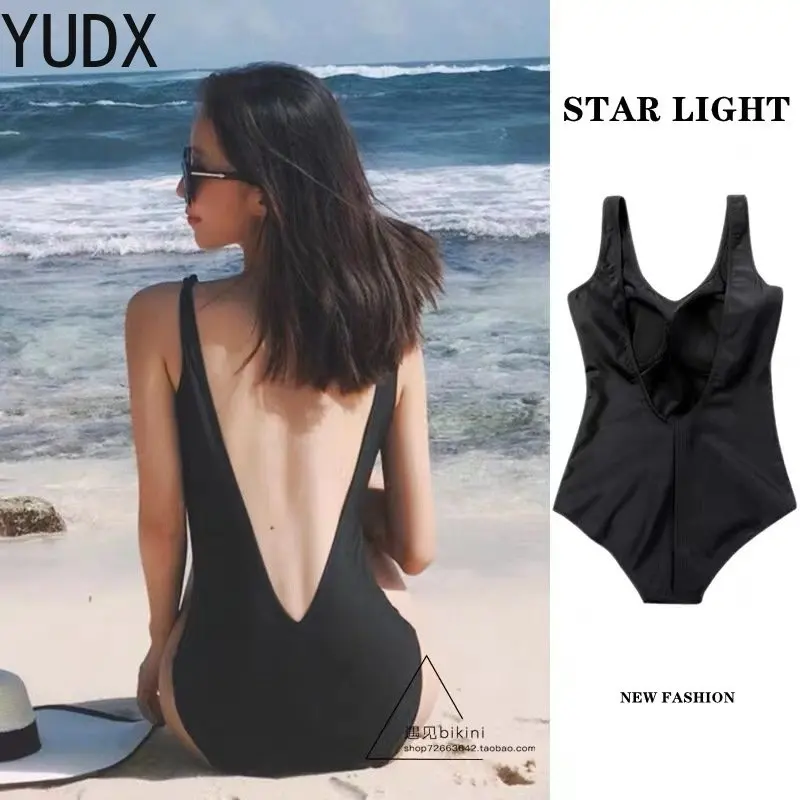 Korean Ins Simple Swimsuit Women Sense Backless Thin Belly Cover Students Conservative Soak Hot Spring Black Beautiful Back
Korean Ins Simple Swimsuit Women Sense Backless Thin Belly Cover Students Conservative Soak Hot Spring Black Beautiful Back
