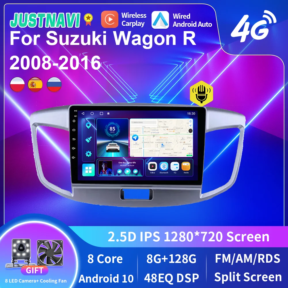 JUSTNAVI Android 10.0 Car Radio Receiver For Suzuki Wagon R 2008-2016 Multimedia Video Player Carplay 4G GPS Navi Stereo No 2Din
JUSTNAVI Android 10.0 Car Radio Receiver For Suzuki Wagon R 2008-2016 Multimedia Video Player Carplay 4G GPS Navi Stereo No 2Din