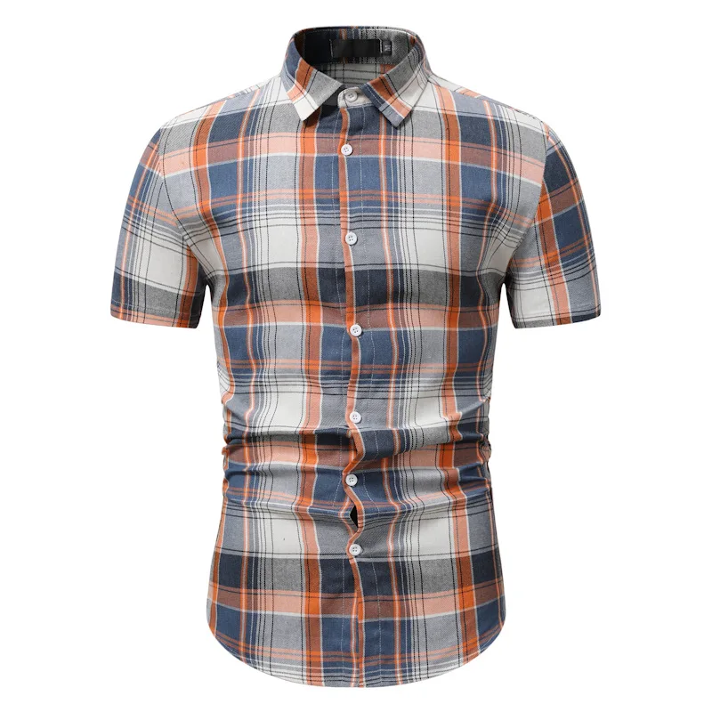Mens Vintage Plaid Shirts Slim Short Sleeve Button Down Shirt Men Summer New Casual Beach Hawaiian Aloha Shirt Men Camisa Homme
Mens Vintage Plaid Shirts Slim Short Sleeve Button Down Shirt Men Summer New Casual Beach Hawaiian Aloha Shirt Men Camisa Homme