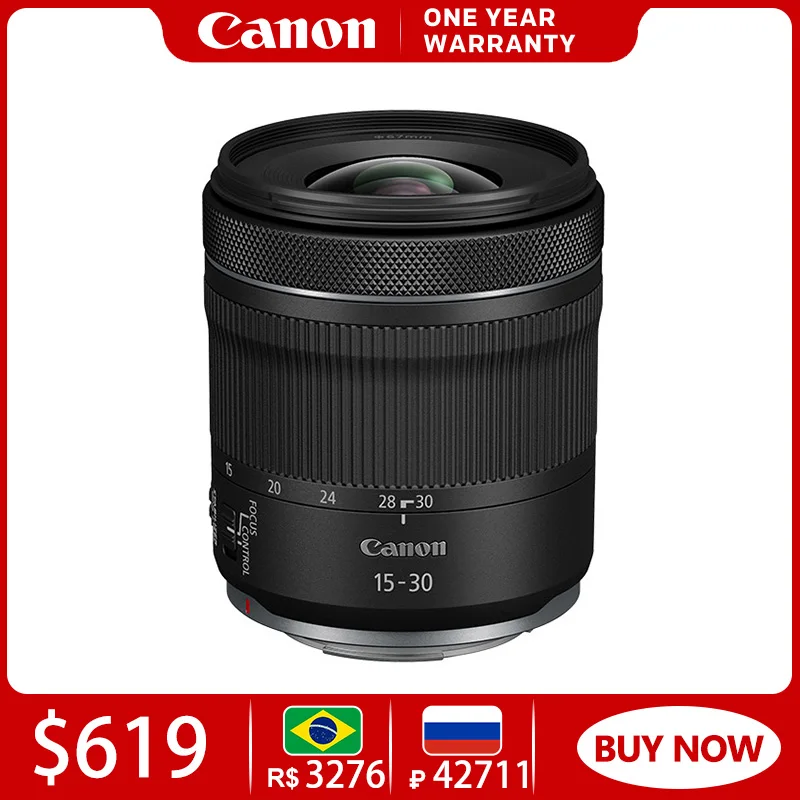 Объектив для Фотоаппарата Canon RF, ультраширокоугольный зум-объектив 15-30 мм, для Canon RP R R10 R7 R6 R3
Объектив для Фотоаппарата Canon RF, ультраширокоугольный зум-объектив 15-30 мм, для Canon RP R R10 R7 R6 R3