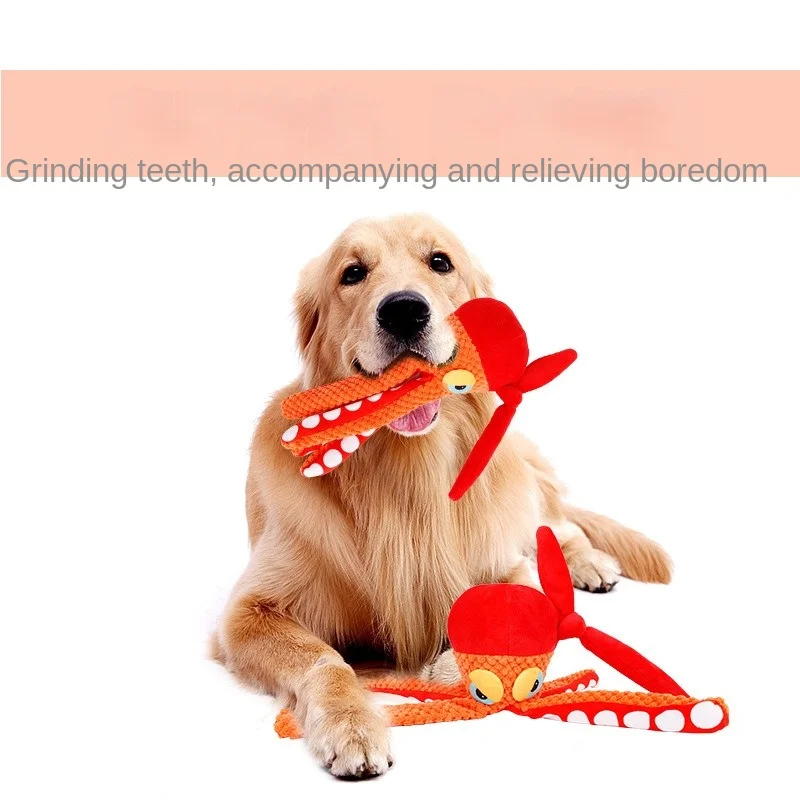 Dog Toys Vocal Plush Teeth Grinding Bite Resistant Interactive Self-Help Relief Pet Supplies For Small Puppy Train Octopus
Dog Toys Vocal Plush Teeth Grinding Bite Resistant Interactive Self-Help Relief Pet Supplies For Small Puppy Train Octopus