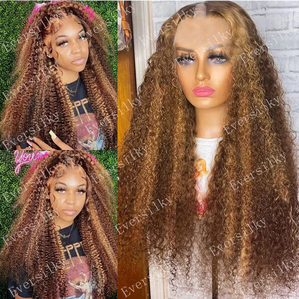 Ombre Honey Blonde Kinky Curly V Part Wigs Unprocessed 100% Human Hair Glueless Highlight Brown Water Wave Side U Shape Full End
Ombre Honey Blonde Kinky Curly V Part Wigs Unprocessed 100% Human Hair Glueless Highlight Brown Water Wave Side U Shape Full End