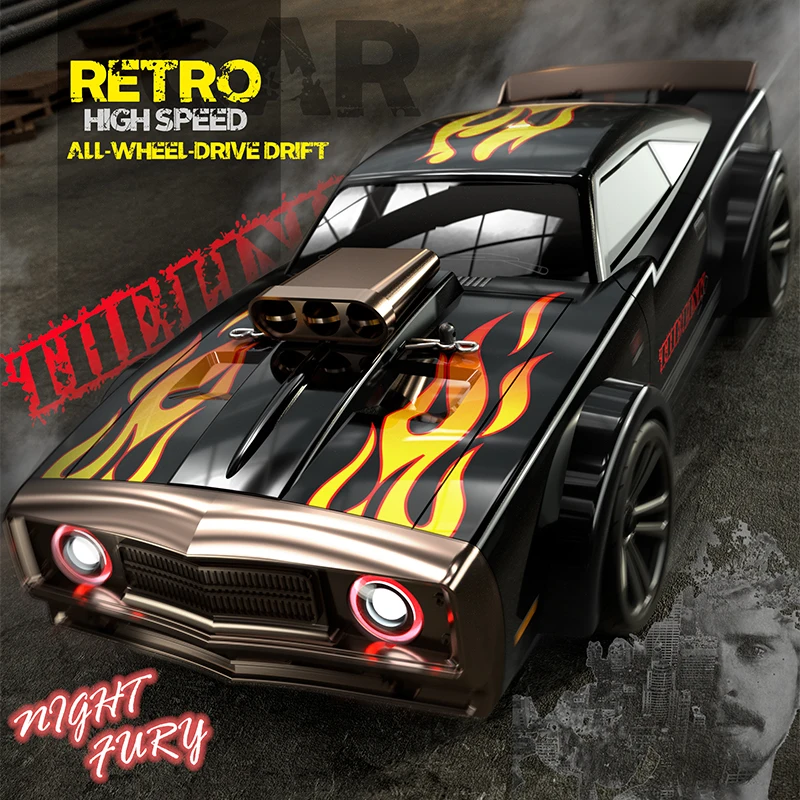 SCY-16303 2.4G 1:16 4WD Retro High-Speed All-Wheel-Drive Drift Muscle Car RC Vehicles 35KM/H for Children Kids Toys
SCY-16303 2.4G 1:16 4WD Retro High-Speed All-Wheel-Drive Drift Muscle Car RC Vehicles 35KM/H for Children Kids Toys