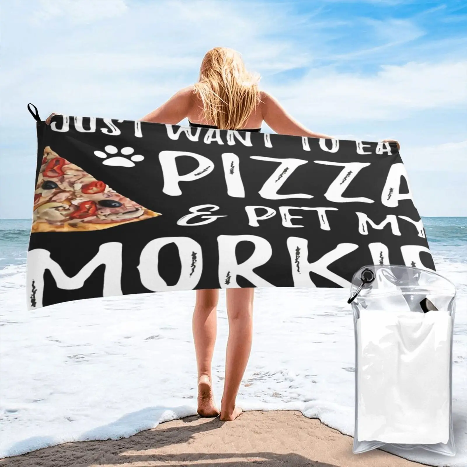 Pizza And Morkie Dog Mom Or Beach Towel Beach Blanket Large Bath Towel Kitchen Towels Bathrobe Female For Bath Bath Bath-House
Pizza And Morkie Dog Mom Or Beach Towel Beach Blanket Large Bath Towel Kitchen Towels Bathrobe Female For Bath Bath Bath-House
