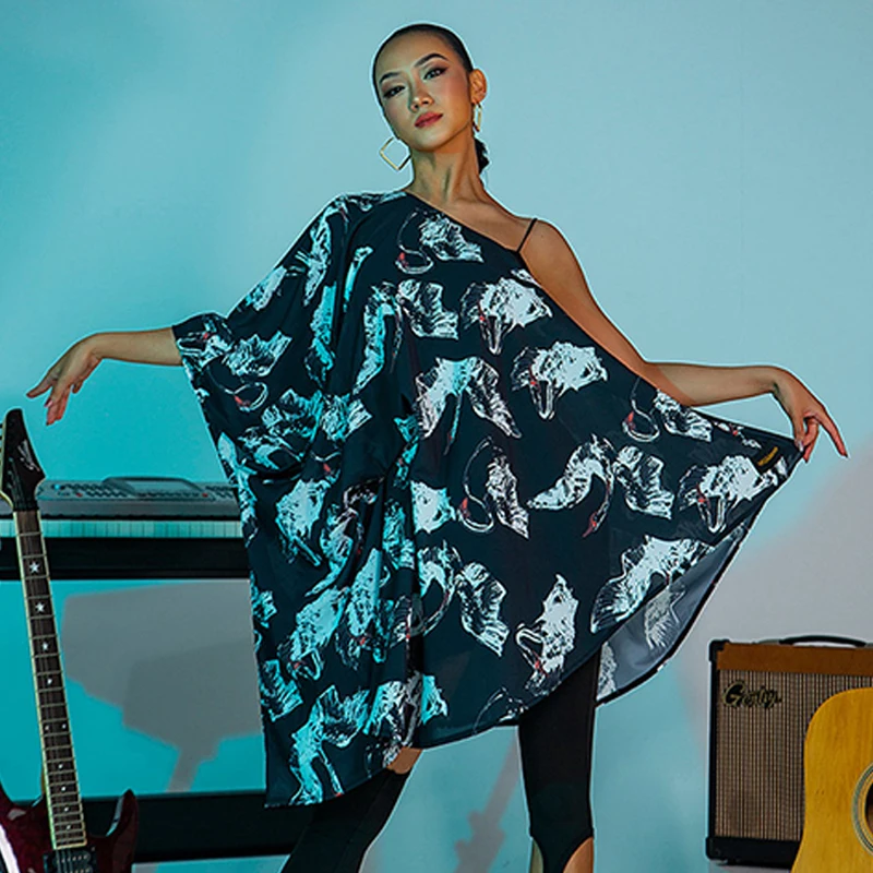 2022 New Latin Dance Dress Women Bat Sleeved Off Shoulder Loose Practice Dress Rumba Samba Salsa Dance Costume Tops DNV16774
2022 New Latin Dance Dress Women Bat Sleeved Off Shoulder Loose Practice Dress Rumba Samba Salsa Dance Costume Tops DNV16774