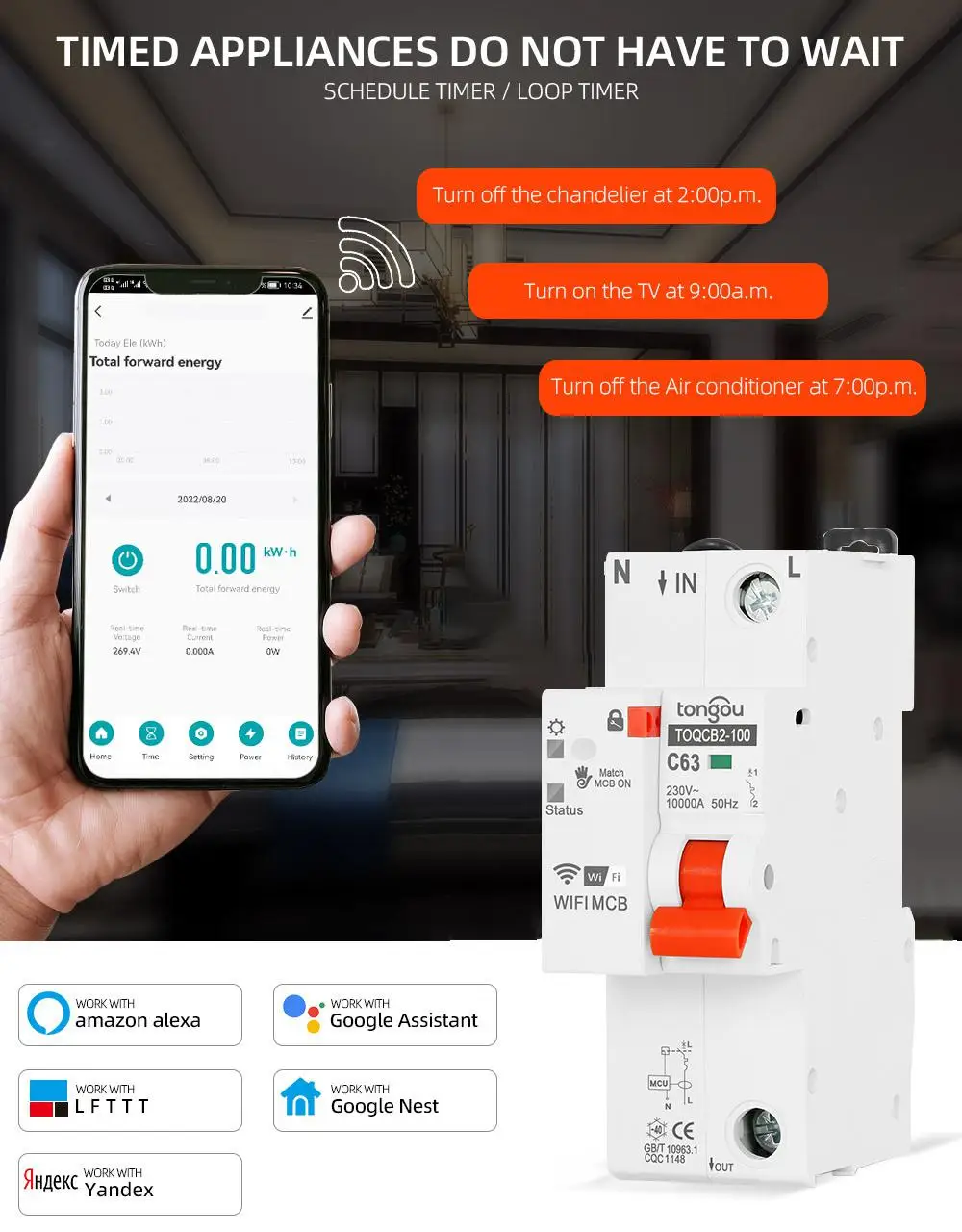 Timer Circuit Breaker Wireless Tuya Mcb Breaker Remote Control 1p Wifi 63a Measurement Switch Work With Alexa Google Home Ifttt
Timer Circuit Breaker Wireless Tuya Mcb Breaker Remote Control 1p Wifi 63a Measurement Switch Work With Alexa Google Home Ifttt