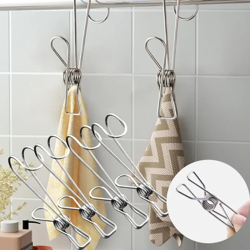 Stainless Small Clip Hook With Hanging Bathroom Multi-Function Clothes Windproof Clothes Hanger Storage Clothes Drying Clip
Stainless Small Clip Hook With Hanging Bathroom Multi-Function Clothes Windproof Clothes Hanger Storage Clothes Drying Clip