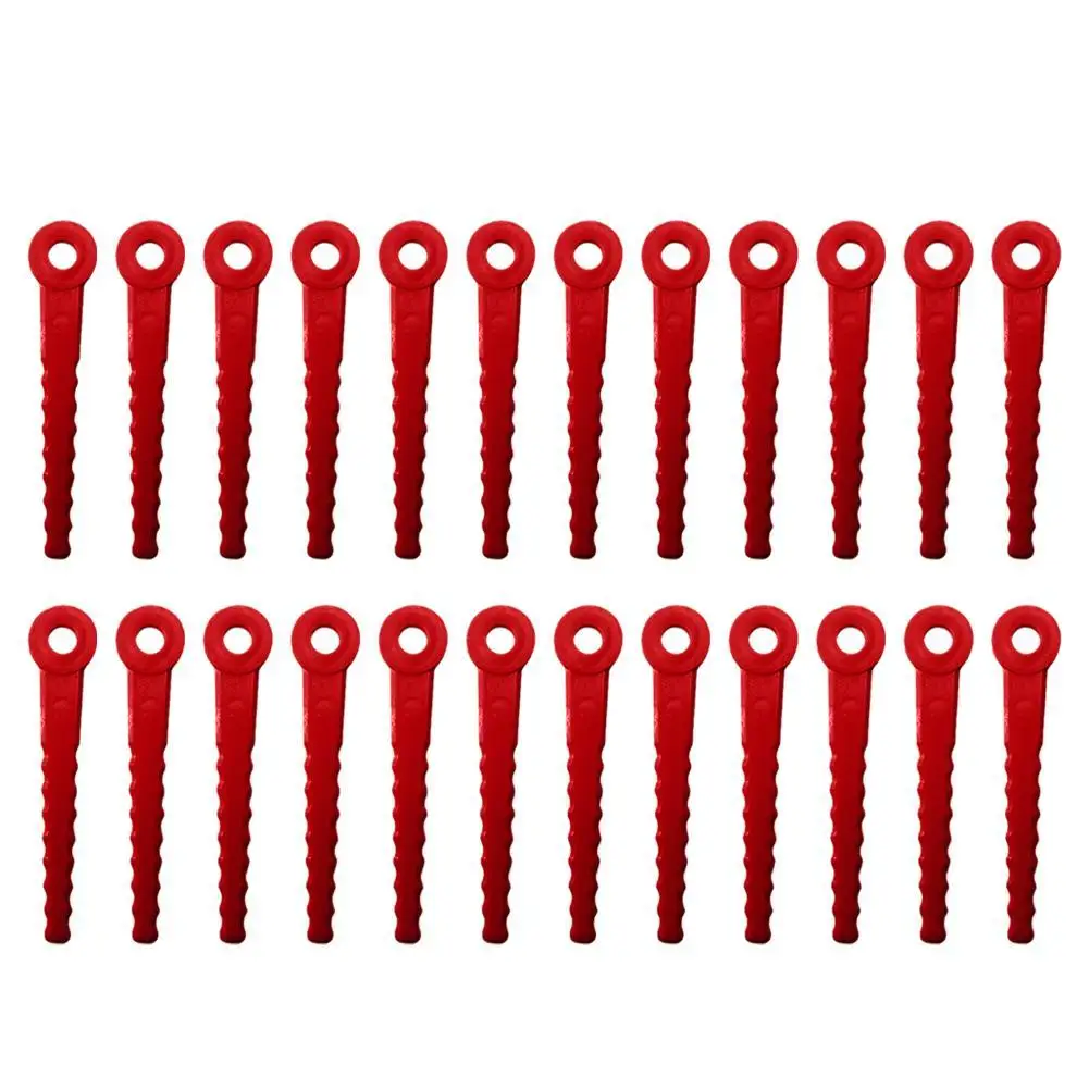 24PCS Plastic Pendants For Cordless Grass Trimmer Knife Cutter Lawn Trimmer Spare Garden Replacement Tool
24PCS Plastic Pendants For Cordless Grass Trimmer Knife Cutter Lawn Trimmer Spare Garden Replacement Tool