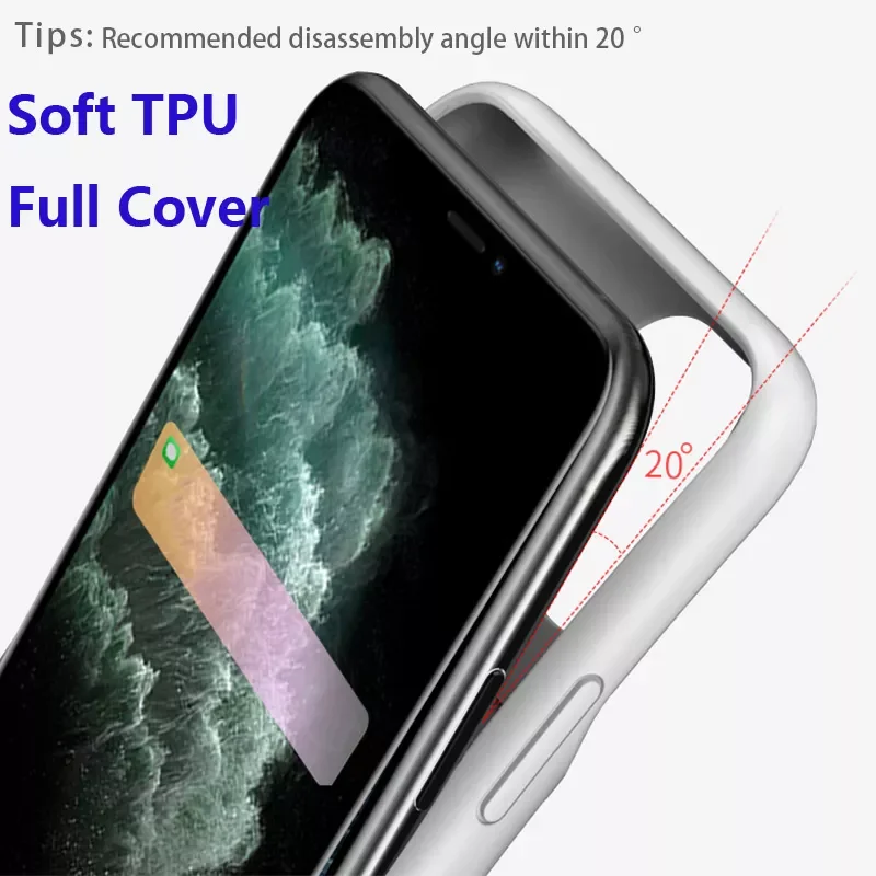 Мобильный телефон чехол для зарядного устройства для iPhone 11 pro Max, портативное зарядное устройство, чехол для телефона, 6000 мАч, резервный акку...
Мобильный телефон чехол для зарядного устройства для iPhone 11 pro Max, портативное зарядное устройство, чехол для телефона, 6000 мАч, резервный акку...