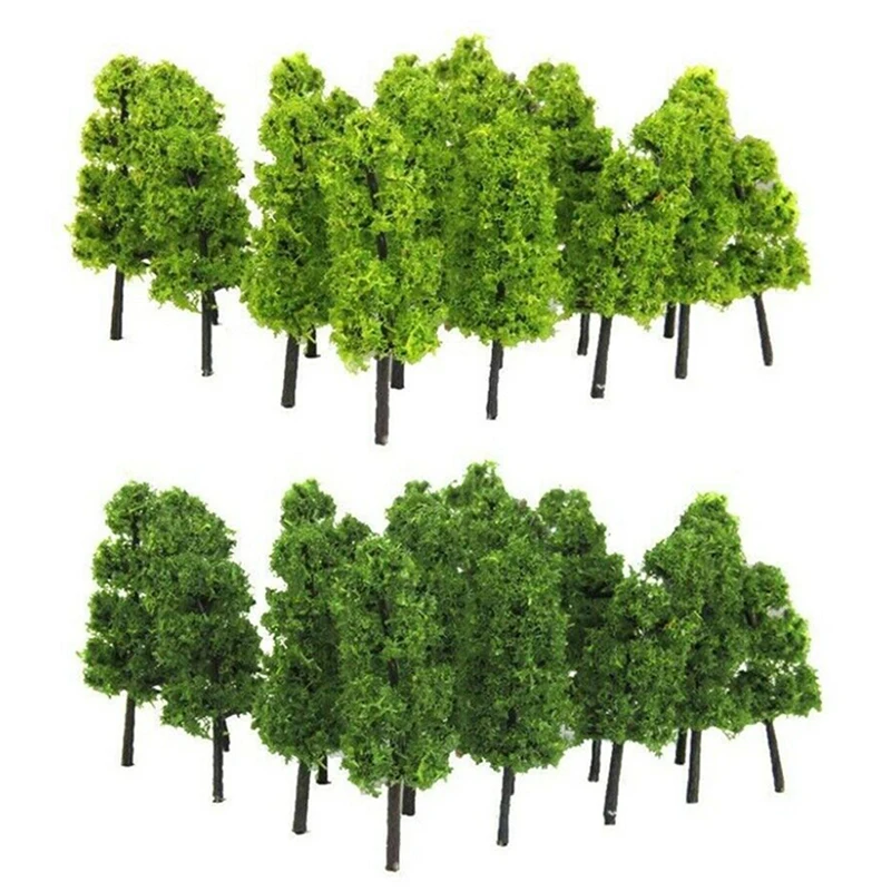 20Pcs Miniature Landscape Scenery Train Railways Trees Model Scale 1:200 Green Artificial Miniature Tree Scenery Railroad Decor
20Pcs Miniature Landscape Scenery Train Railways Trees Model Scale 1:200 Green Artificial Miniature Tree Scenery Railroad Decor