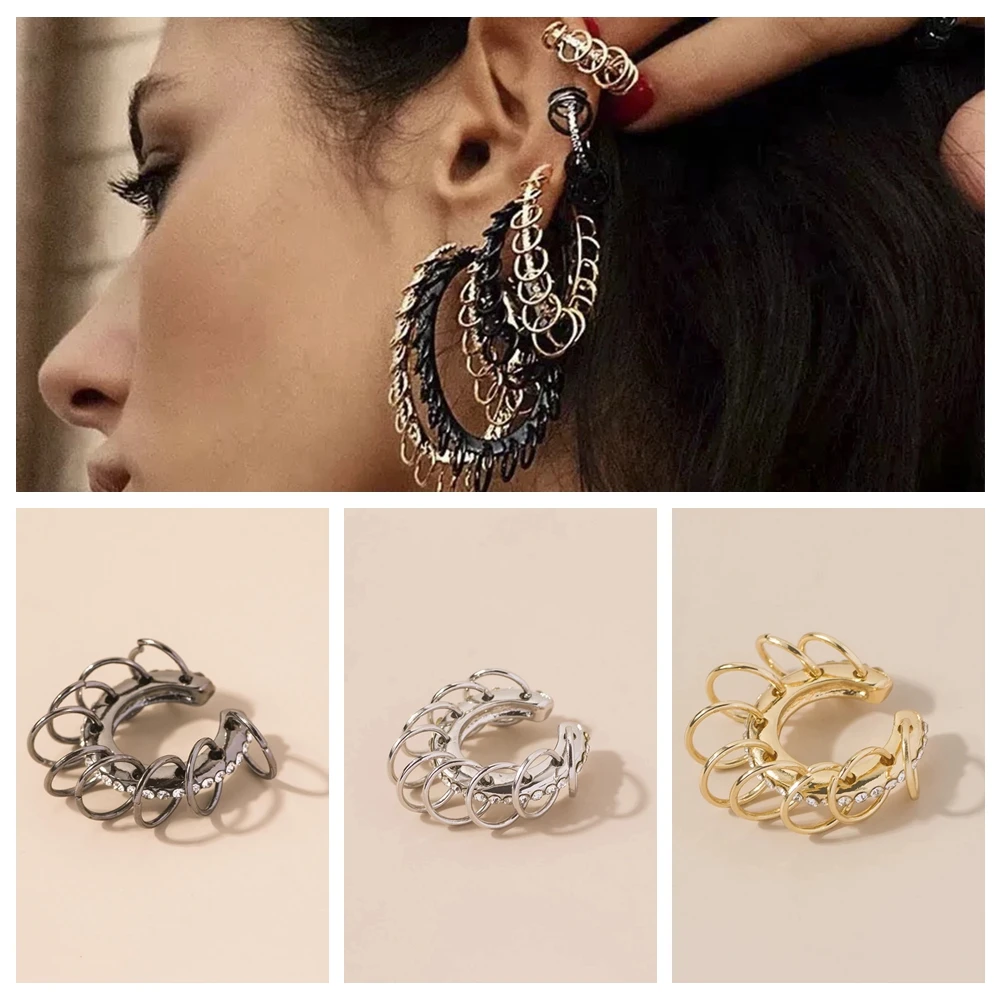 2022 Unisex Trend Zircon Hoops Ear Cuffs Clip Women's Minimalist Single Earing Men Personalized Punk Jewelry New Style Jewelry
2022 Unisex Trend Zircon Hoops Ear Cuffs Clip Women's Minimalist Single Earing Men Personalized Punk Jewelry New Style Jewelry