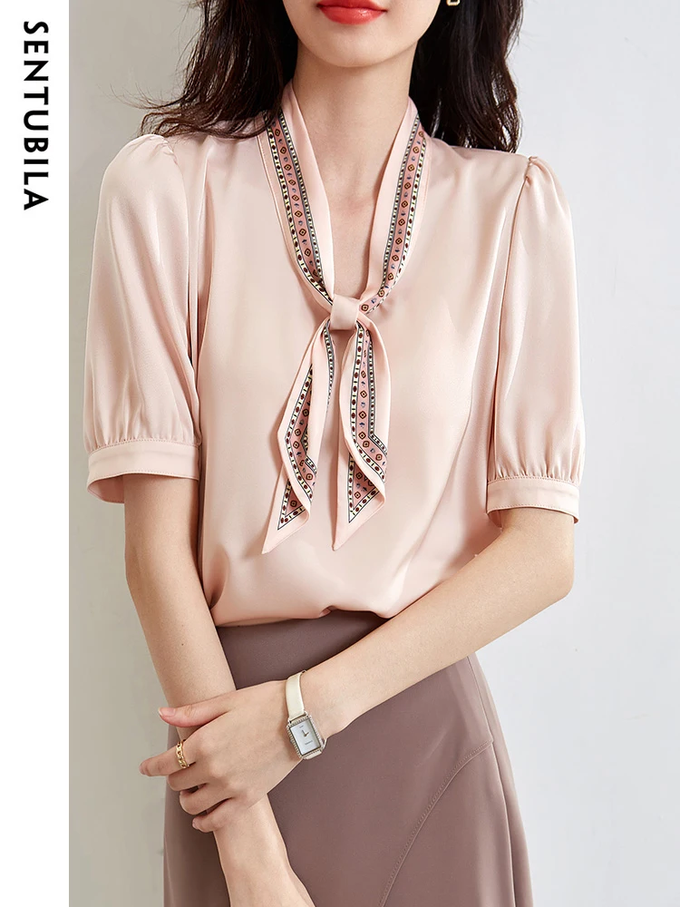Sentubila Fashion Printing kerchief Shirts Women Tops Pullover 2023 Summer Office Lady Elegant Basic New Fashion Women Blouses
Sentubila Fashion Printing kerchief Shirts Women Tops Pullover 2023 Summer Office Lady Elegant Basic New Fashion Women Blouses