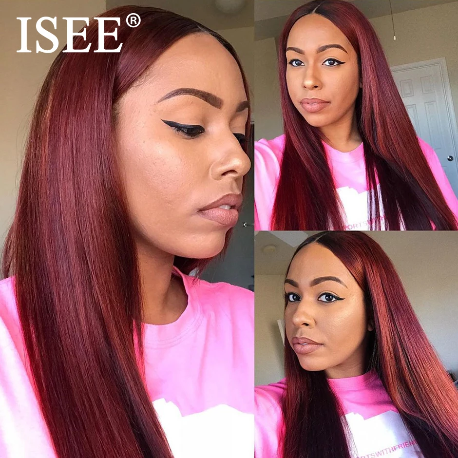 ISEE HAIR 99j Straight Lace Wigs 180% Density Lace Front Human Hair Wigs Pre Plucked Hairline Peruvian Straight Lace Front Wig
ISEE HAIR 99j Straight Lace Wigs 180% Density Lace Front Human Hair Wigs Pre Plucked Hairline Peruvian Straight Lace Front Wig