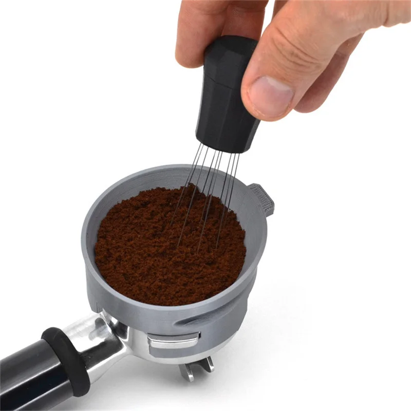 Espresso Coffee Stirrer WDT Tool And Self-Aligning Stand Coffee Stirring Tool Black Coffee Powder Hand Tamper Distributor
Espresso Coffee Stirrer WDT Tool And Self-Aligning Stand Coffee Stirring Tool Black Coffee Powder Hand Tamper Distributor