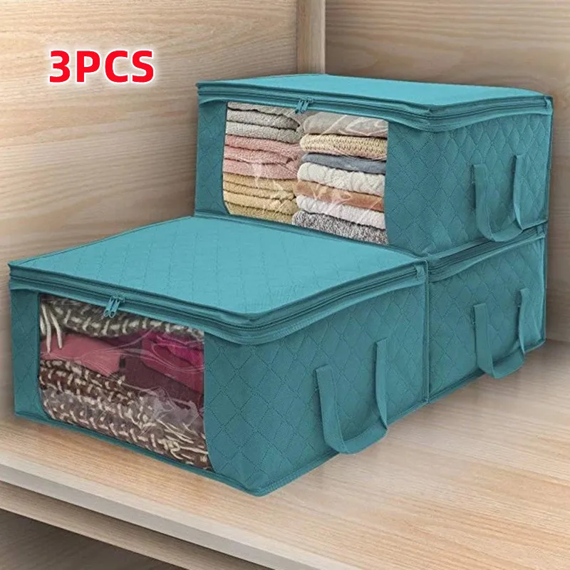 Large Capacity Non-Woven Clothes Quilt Storage Bag Dust-Proof Sweater Blanket Organizer Box Foldable Sorting Pouche Home Storage
Large Capacity Non-Woven Clothes Quilt Storage Bag Dust-Proof Sweater Blanket Organizer Box Foldable Sorting Pouche Home Storage