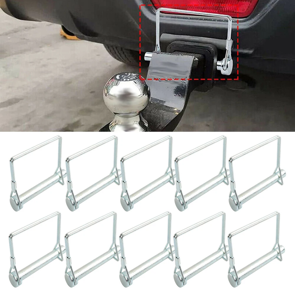 10pcs Quick Lock Trailer Truck Coupler Safety Pin Bicycle Stroller Cargo Boat Hitch Hook Clip Square Shape Buckle Pin M6x70mm
10pcs Quick Lock Trailer Truck Coupler Safety Pin Bicycle Stroller Cargo Boat Hitch Hook Clip Square Shape Buckle Pin M6x70mm