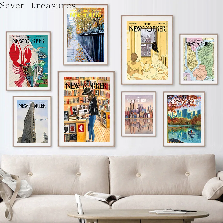 The New Yorker Magazines Covers Vintage WallArt Canvas Nordic Posters Painting And Prints Wall Pictures ForLivingRoomDecoranime
The New Yorker Magazines Covers Vintage WallArt Canvas Nordic Posters Painting And Prints Wall Pictures ForLivingRoomDecoranime