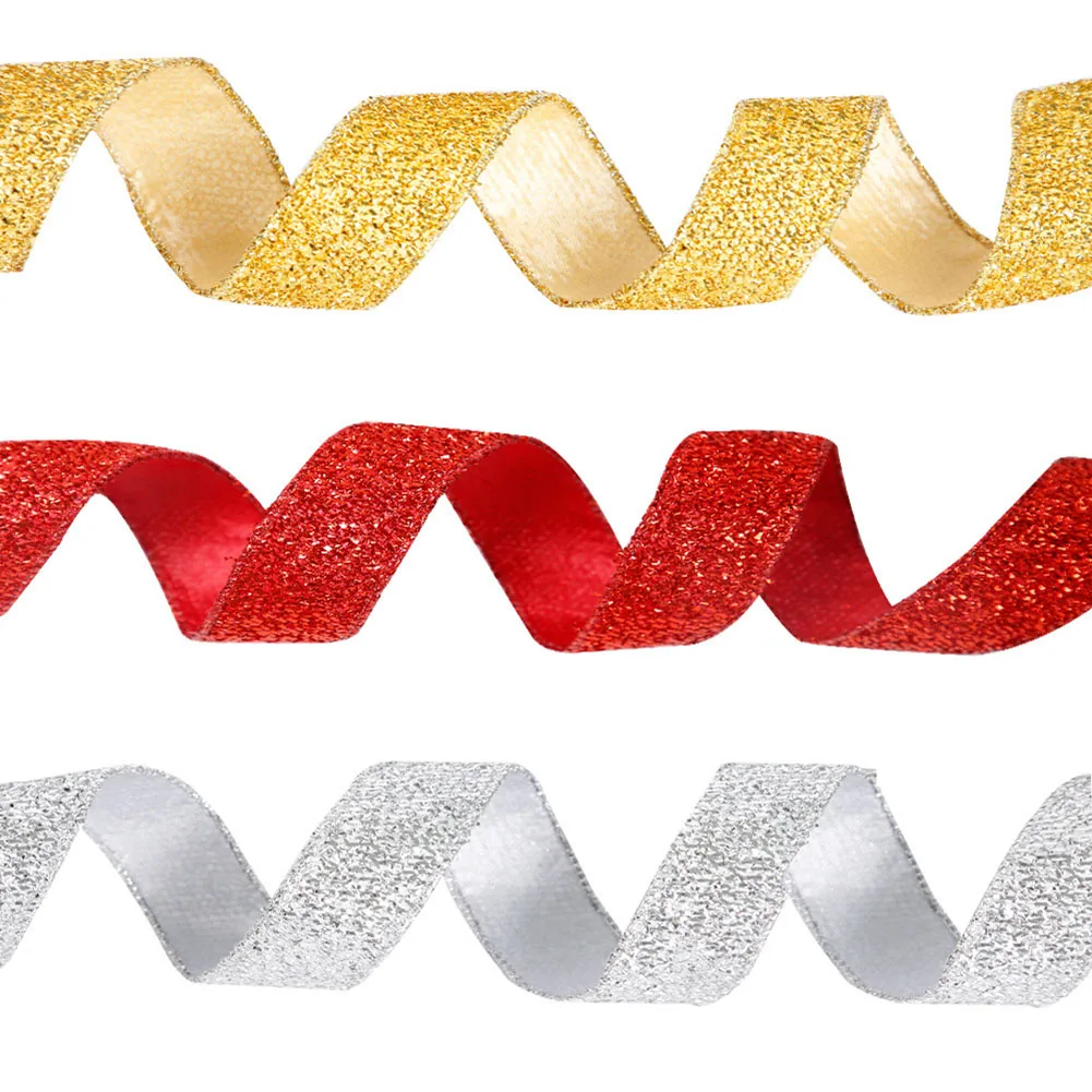 1 Roll Christmas Glitter Ribbon Decor Ribbon Wedding Party Xmas Decoration Flower Gift Packing Home Decor Navidad 200cm 3.8cm
1 Roll Christmas Glitter Ribbon Decor Ribbon Wedding Party Xmas Decoration Flower Gift Packing Home Decor Navidad 200cm 3.8cm