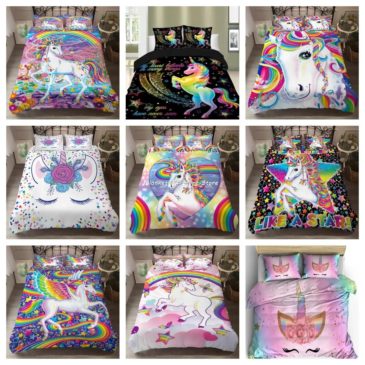 Hot Style Kids Bedding Set 3d Digital Unicorn Printing 2/3pcs Children Duvet Cover Set Single Twin Full Queen King Bedroom Decor
Hot Style Kids Bedding Set 3d Digital Unicorn Printing 2/3pcs Children Duvet Cover Set Single Twin Full Queen King Bedroom Decor