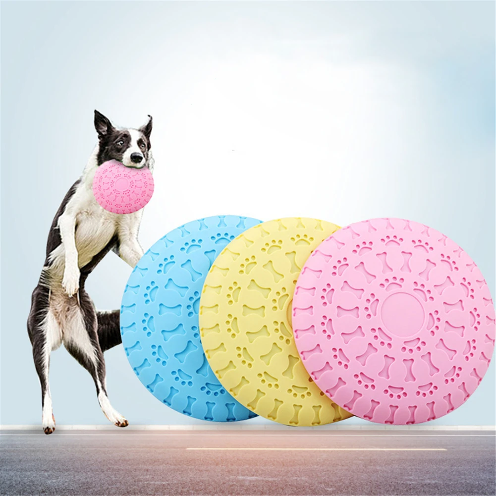 Silicone Flying Saucer Dog Cat Toy Soft Dogs Game Flying Discs Bite Resistant Puppy Chew Interactive Training Toy Pet Supplies
Silicone Flying Saucer Dog Cat Toy Soft Dogs Game Flying Discs Bite Resistant Puppy Chew Interactive Training Toy Pet Supplies