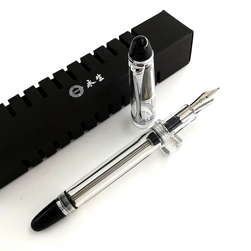 Luxury Yongsheng 699 Fountain Pens Vacuum Filling Acrylic Transparent Design Business Office Supplies Writing Gift Stationery
Luxury Yongsheng 699 Fountain Pens Vacuum Filling Acrylic Transparent Design Business Office Supplies Writing Gift Stationery