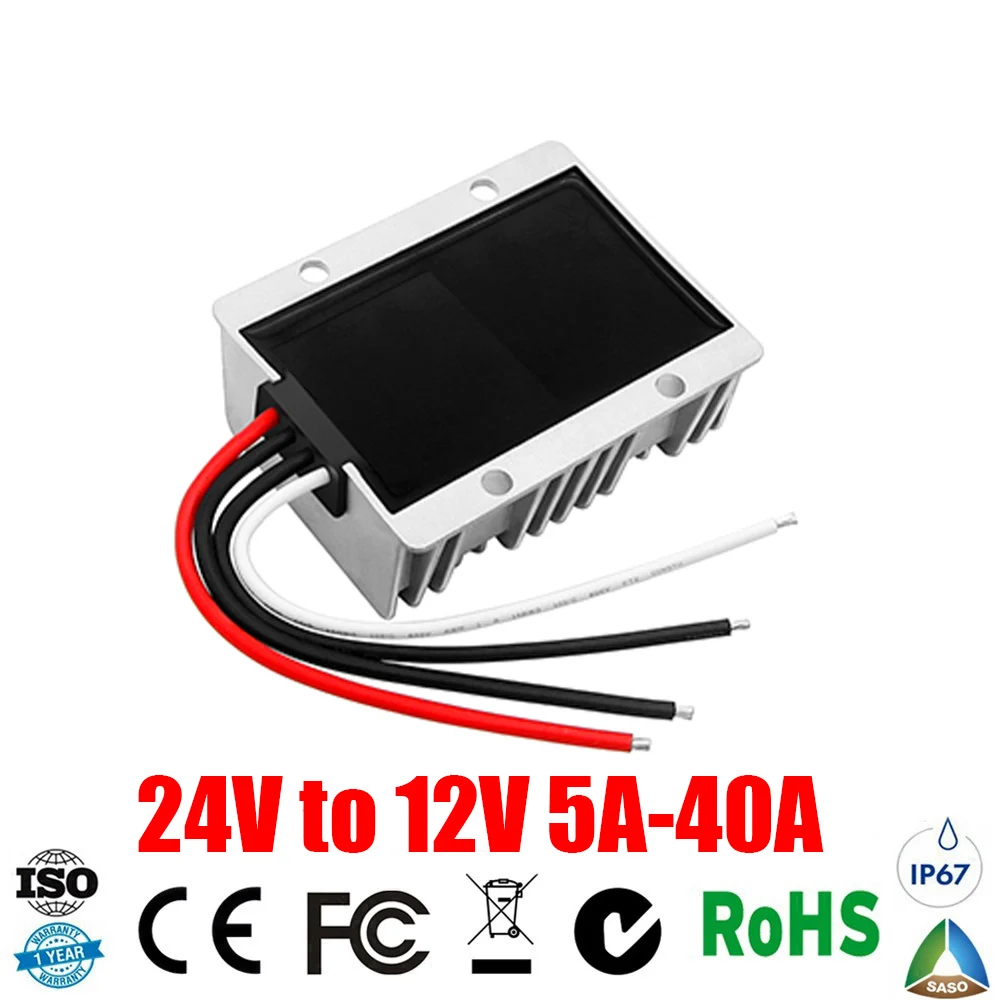 24V to 12V 5A-40A Step Down Converter Car Power Supply DC DC Converter Buck Regulator Voltage Transformer Stabilizer inverter
24V to 12V 5A-40A Step Down Converter Car Power Supply DC DC Converter Buck Regulator Voltage Transformer Stabilizer inverter