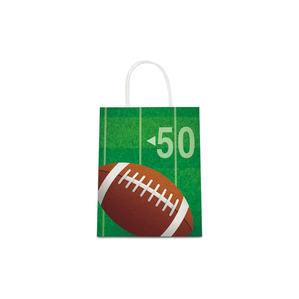 BD012 12Pcs Cool Sports Rugby American Football Happy Birthday Party Portable Tote Paper Gift Bags Baby Shower Party Decorations
BD012 12Pcs Cool Sports Rugby American Football Happy Birthday Party Portable Tote Paper Gift Bags Baby Shower Party Decorations