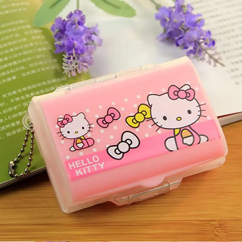 Милый Контейнер для таблеток Hello Kitty, портативный мини контейнер для лекарств в стиле аниме Kt Cat, складной контейнер для таблеток, коробка для ювелирных изделий, подарок для девушек
Милый Контейнер для таблеток Hello Kitty, портативный мини контейнер для лекарств в стиле аниме Kt Cat, складной контейнер для таблеток, коробка для ювелирных изделий, подарок для девушек