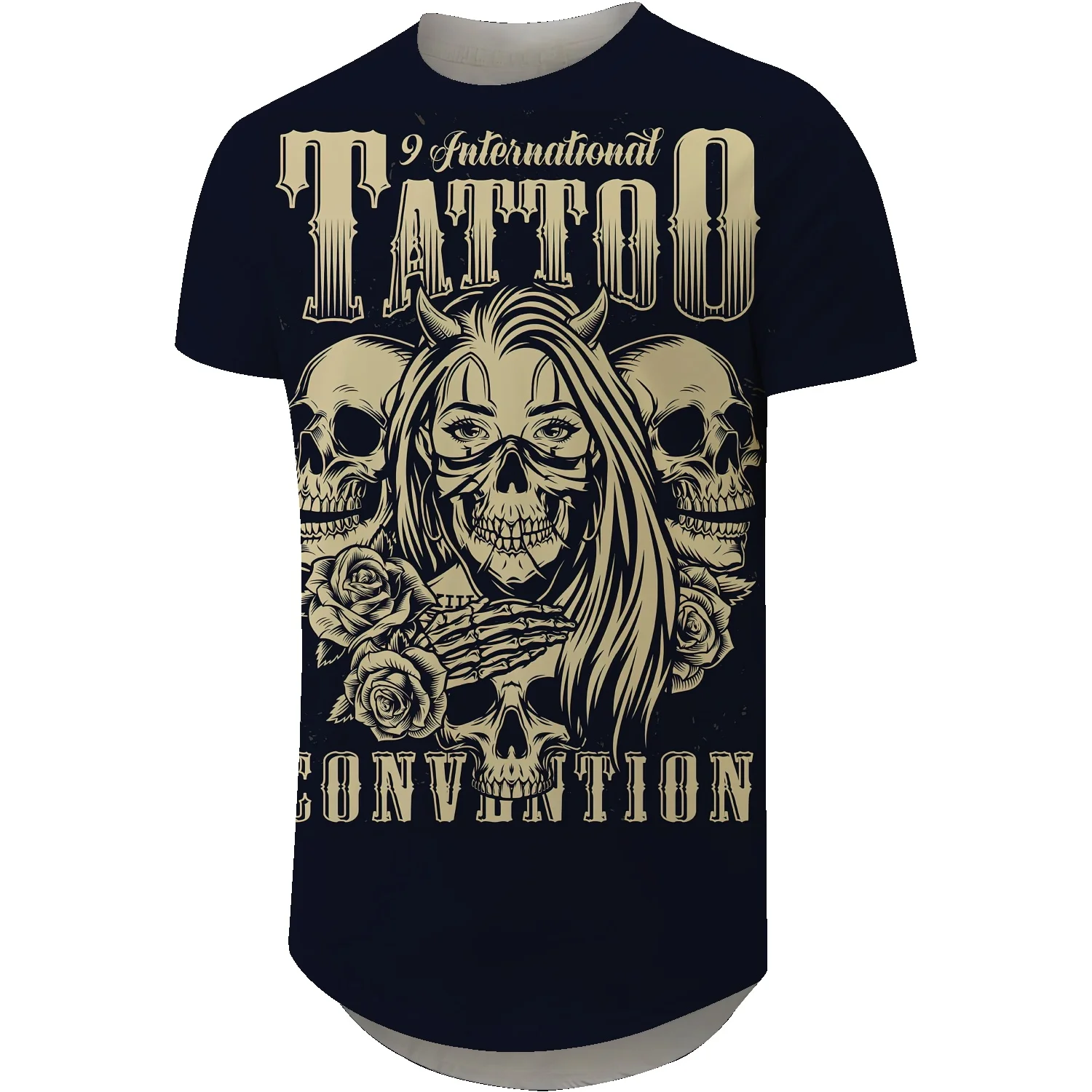 Мужская хлопковая футболка с принтом «тату» и черепом, летняя дышащая универсальная длинная футболка с короткими рукавами
Мужская хлопковая футболка с принтом «тату» и черепом, летняя дышащая универсальная длинная футболка с короткими рукавами