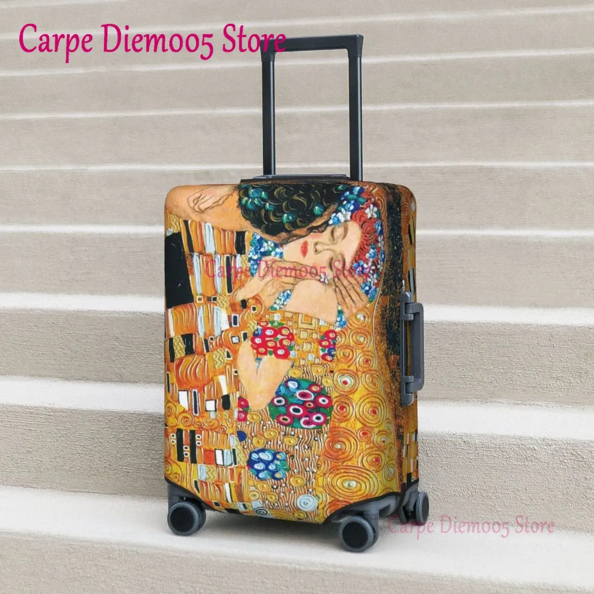 Klimt Suitcase Cover Flight Gustav The kiss Elastic Luggage Case Cruise Trip Protector
Klimt Suitcase Cover Flight Gustav The kiss Elastic Luggage Case Cruise Trip Protector