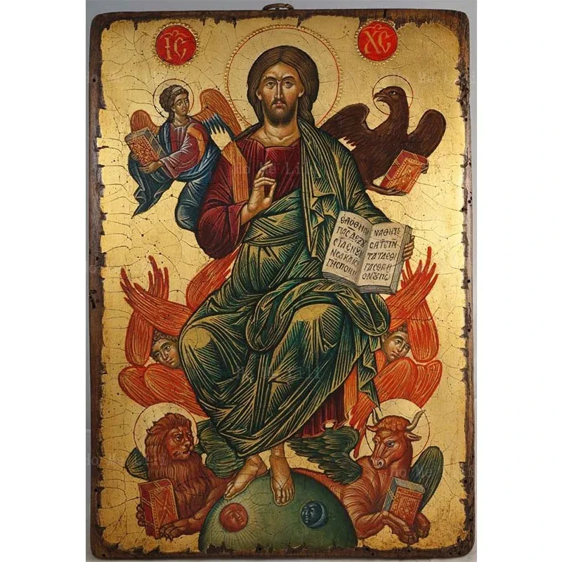 Православная Икона Христа, Царя Иисуса В Славе, Абстрактное Религиозное Искусство, Печать На Холсте, Без Рамы
Православная Икона Христа, Царя Иисуса В Славе, Абстрактное Религиозное Искусство, Печать На Холсте, Без Рамы