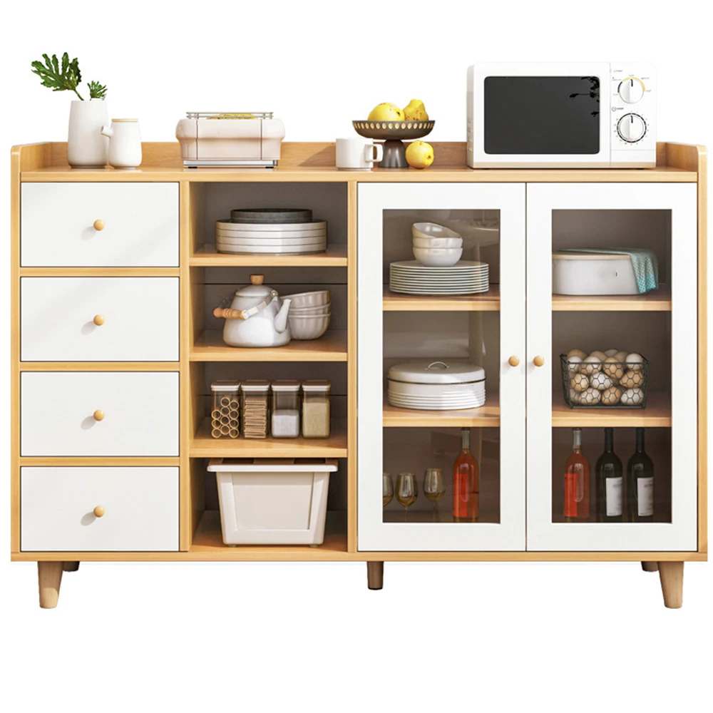 Kitchen Cabinet Living Room Shelf Household Storage Multi Layer Simple Modern Large Space With Glass
Kitchen Cabinet Living Room Shelf Household Storage Multi Layer Simple Modern Large Space With Glass